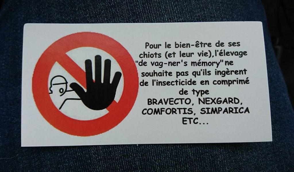 de vag-ner's mémory - IMPORTANT pour la santé de nos chiens...